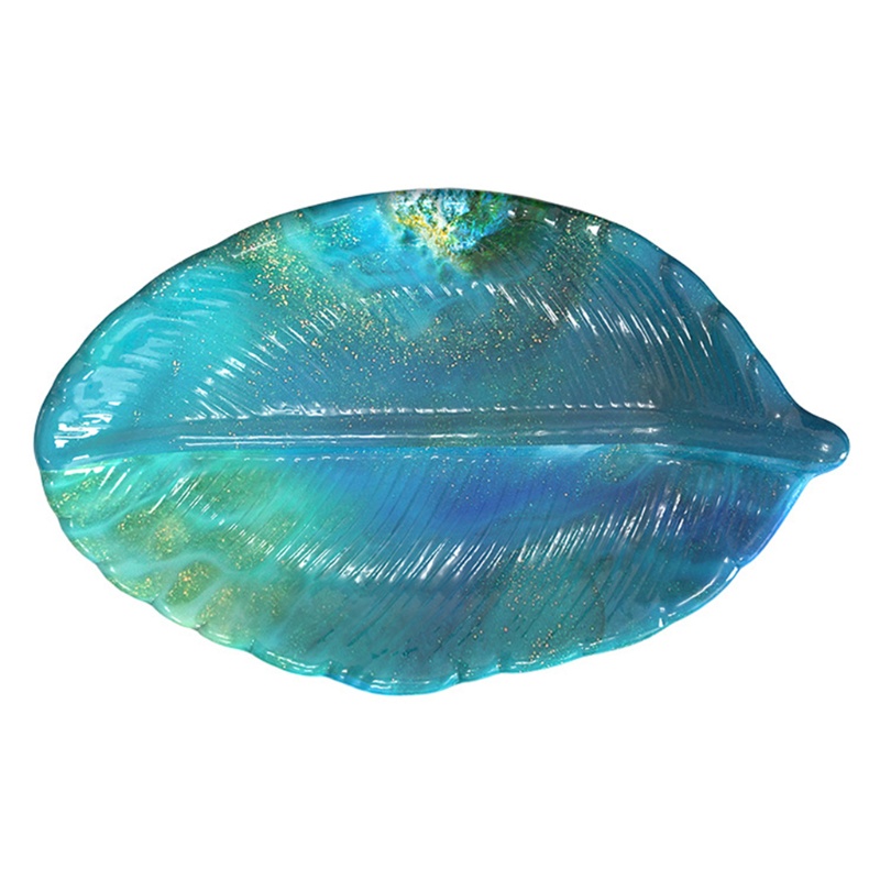 Khuôn Làm Đế Lót Ly Bằng Silicone Hình Chiếc Lá DIY