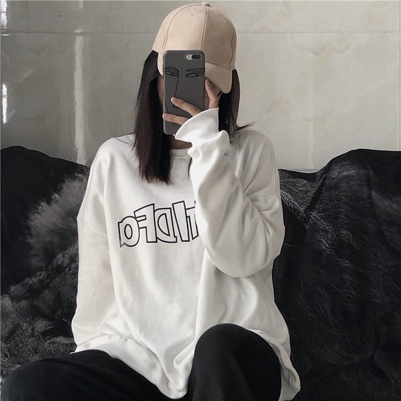 NRVP Áo Hoodie Thiết Kế Đơn Giản Thời Trang Hàn Quốc Cho Nữ