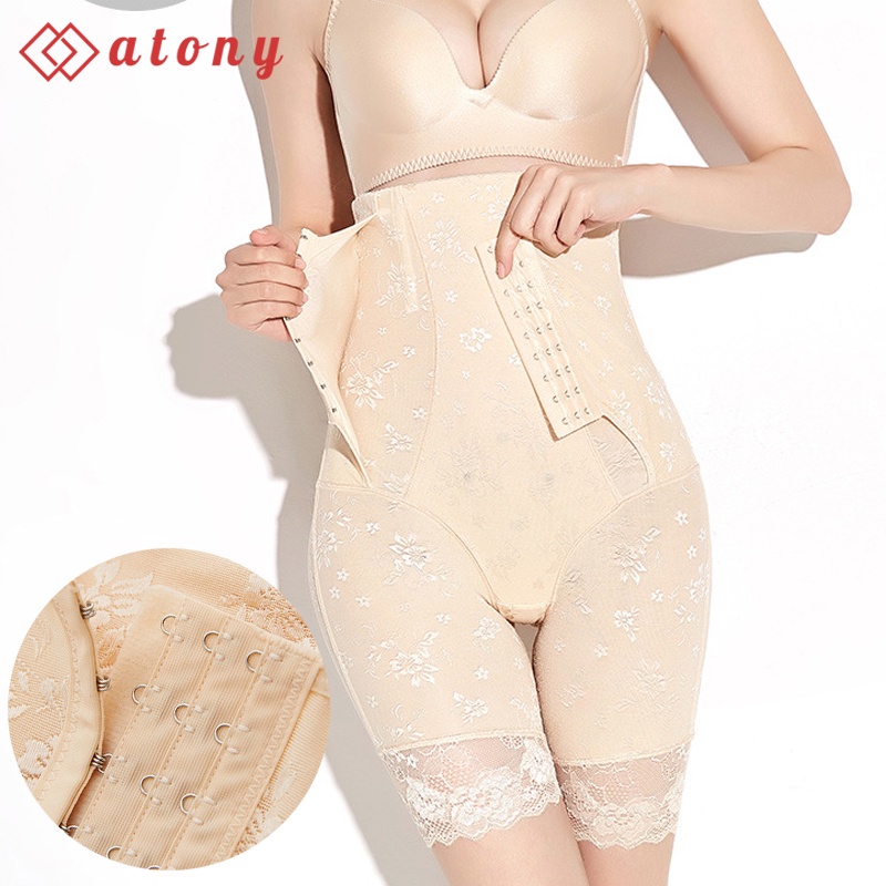Quần Gen Nịt Bụng ATONY Có Móc Cài Định Hình Bụng, Xiết Eo Cực Đỉnh, Phối Ren Sexy Quyến Rũ | BigBuy360 - bigbuy360.vn