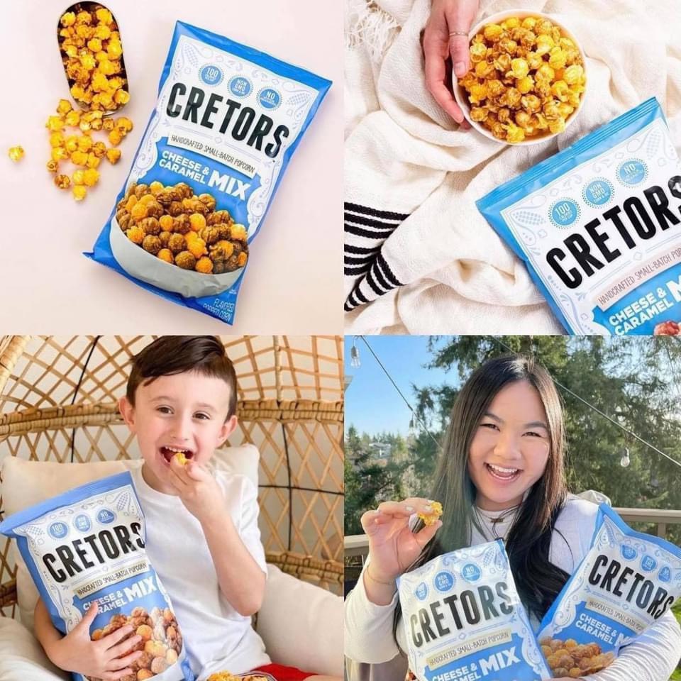 [GÓI 908G] Bắp Rang Cretors Mix 2 Vị Caramel Và Phô Mai Ăn Cực Thích - USA