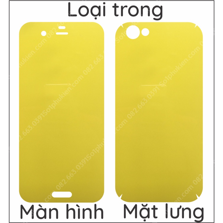 Dán PPF Sharp Aquos R SHV39 / SH03J / 605SH loại nhám, bóng dành cho màn hình, mặt lưng, full body lưng viền