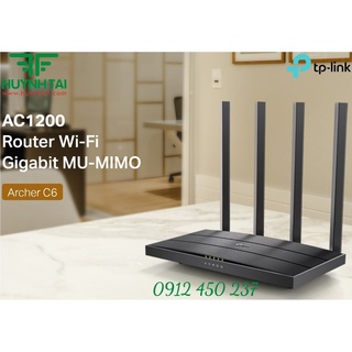 Router WiFi Gigabit Archer C6 MU-MIMO AC1200. Hàng chính hãng