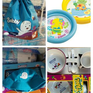 Bộ chén ăn dặm/ phao bơi/ bộ nón + túi cho bé