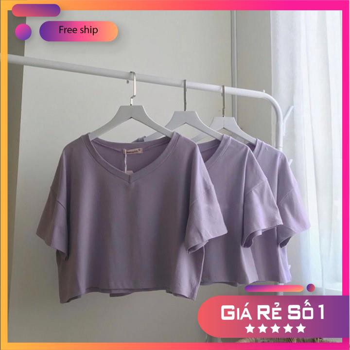 Áo Croptop Nữ Form Rộng Cổ Tim