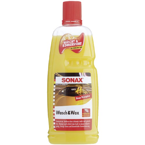 Nước rửa xe và phủ bóng sơn - SONAX wasch & wax ( Nước rửa xe 2 trong 1 Carnauba)