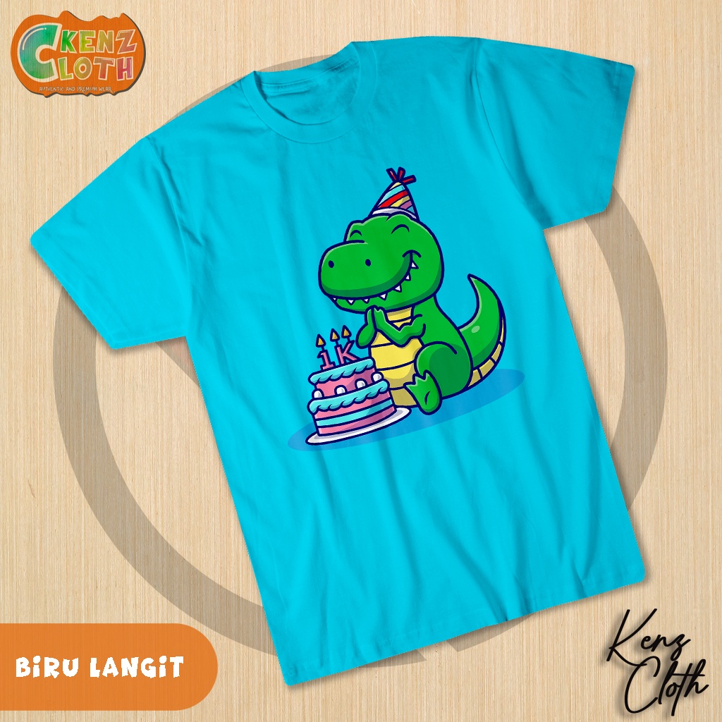 Áo Thun Chất Liệu COTTON Cao Cấp Họa Tiết In Chữ Blue Sky DINO 30s Thời Trang