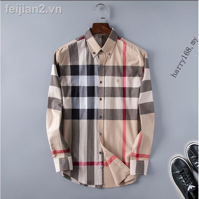 Burberry Áo Sơ Mi cotton Dài Tay Size S-XXXL M390