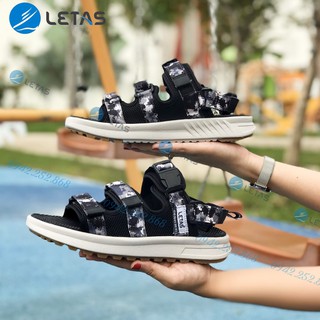 [HOT] Giày Sandal Unisex- Đế cao- Streetstyle-D1003-ĐEN CAMO