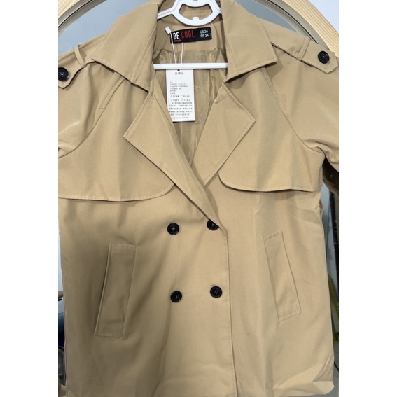 Áo khoác hàn quốc, áo khoác dạ dáng dài chất kaki thắt dây đai style hàn quốc from 58kg-Minxy shop