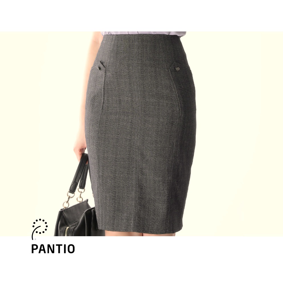 Chân váy dài kẻ mờ dáng ôm BJD92238 - PANTIO