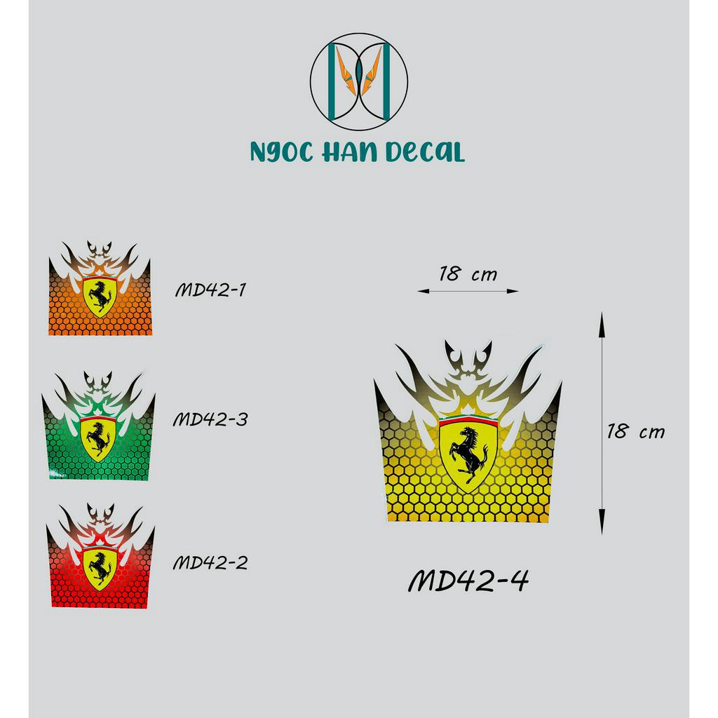 TEM DÁN MỎ DÈ TRƯỚC SAU XE MÁY42