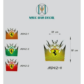 Tem dán mỏ dè trước sau xe máy42