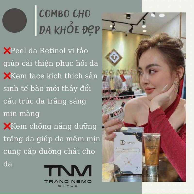 TÁI TẠO DA  CHÍNH HÃNG TRANG NEMO
