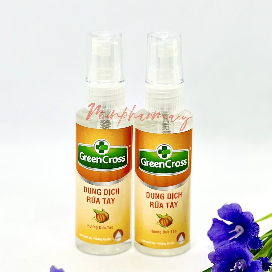 XỊT RỬA TAY DIỆT KHUẨN GREEN CROSS (NHIỀU MÙI HƯƠNG) CHAI 70ml - Minpharmacy