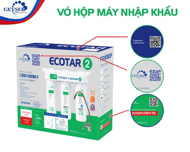 [Mã ELMSDAY giảm 6% đơn 2TR] Máy lọc nước geyser Ecota 2 | BigBuy360 - bigbuy360.vn