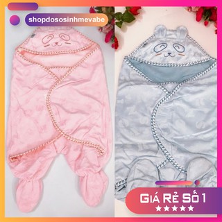 (Cho chọn màu) Túi Ủ Trùm Có Chân Cho Bé vải nhung siêu mịn siêu Ấm / Chăn ủ, khăn choàng quấn bé sơ sinh