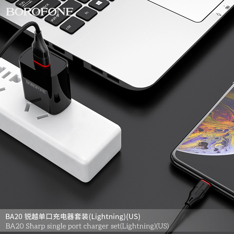 Cốc Sạc 2.1A Borofone BA20 cổng USB