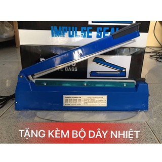máy hàn miệng túi pfs 20cm tặng kèm 1 bộ dây nhiệt- máy ép miệng túi vỏ nhựa pfs200- chính hãng máy hàn túi, màng co