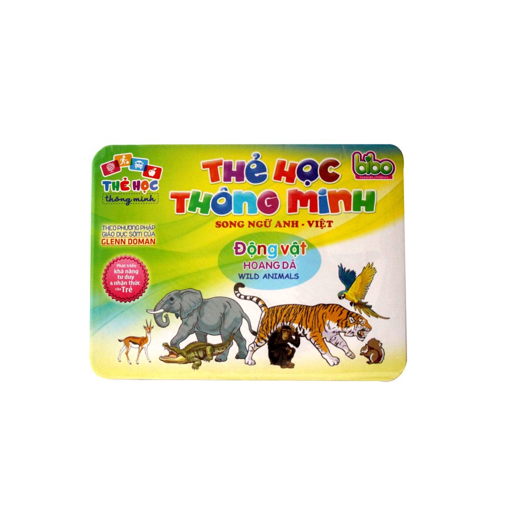 Thẻ Học Thông Minh Flashcards Chủ Đề Động Vật Hoang Dã Cho Bé Khám Phá