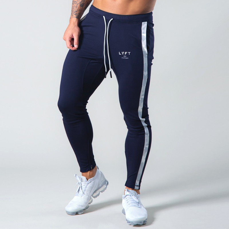 Quần Thể Thao Kẻ Sọc Dáng Ôm Size M-3XL Thời Trang Cho Nam