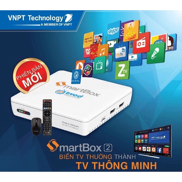 VNPT Smartbox 2 Ram 2G - Android TV Box chính hãng VNPT