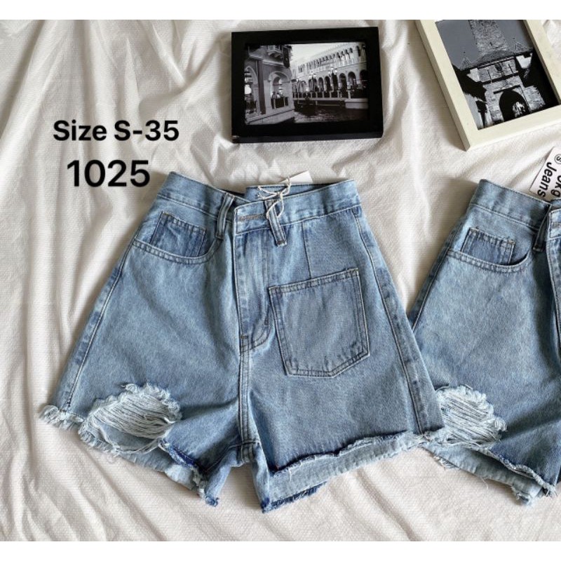 Quần Short Jeans 3 Mau Túi Kiểu 1 Bên Size nhỏ đên 35 ms 1025 | BigBuy360 - bigbuy360.vn