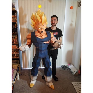 Mô hình giấy majin Vegeta - Cadic Dragonball figures mô hình bảy viên ngọc rồng 1m75