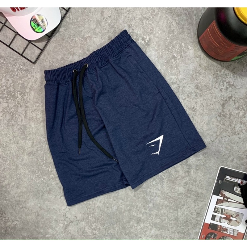 [sale sốc] quần short gym nam GYMSHARK,quần short thun nam nỉ cotton da cá cao cấp.