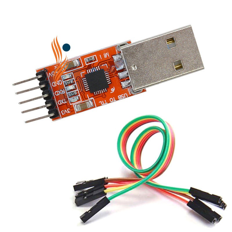 Mô đun chuyển đổi USB 2.0 sang TTL UART 5Pin CP2102 STC prgmr kèm dây cáp