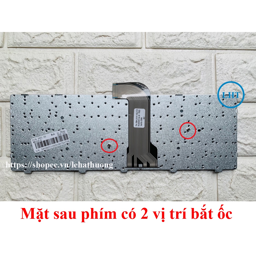 BÀN PHÍM LAPTOP DELL Inspiron 3421 5421 5437 Vostro 2421 Latitude 3440 CHẤT LƯỢNG CAO - NHẬP KHẨU