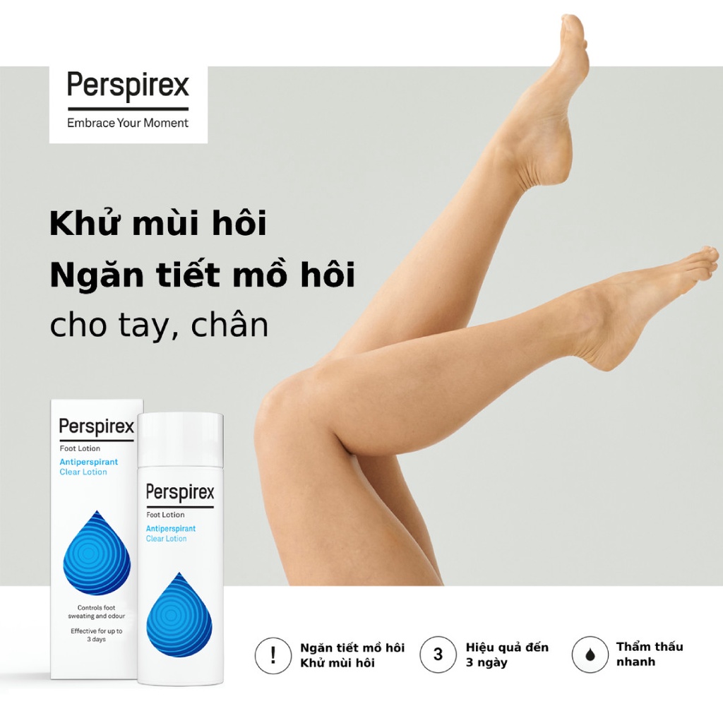 Combo Lăn Khử Mùi Toàn Thân Perspirex For Men Maximum 20ml Và Lotion Hand and Foot 100ml