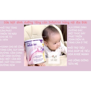 [HÀNG AIR _ CHÍNH HÃNG] Sữa dinh dưỡng infatrini 400g - GerBaby