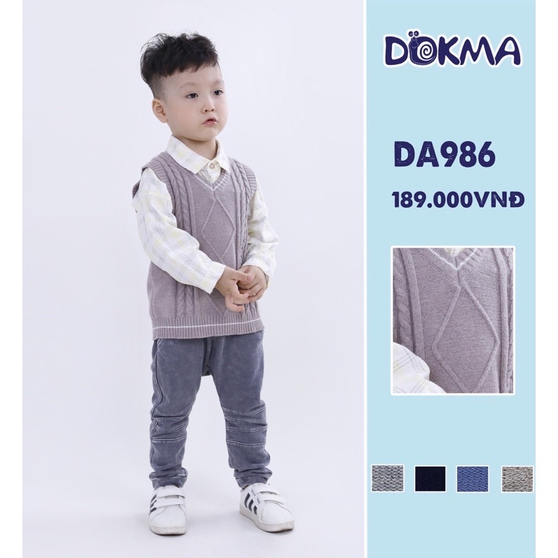 Áo Gile len Dokma cho be 2-6y
