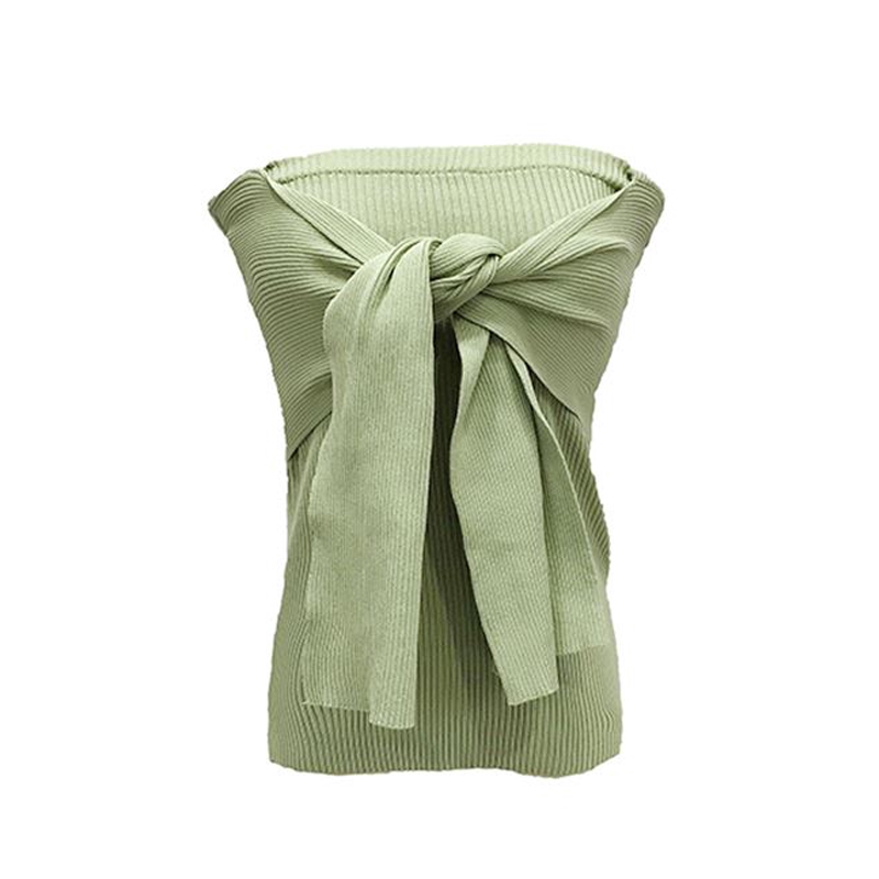 Áo dệt kim nữ không tay hở lưng gợi cảm | BigBuy360 - bigbuy360.vn