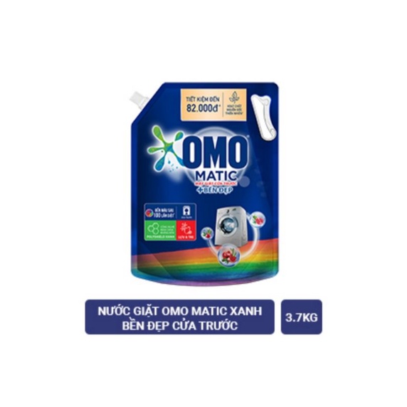 Nước giặt Omo matic cửa trước 3,7kg