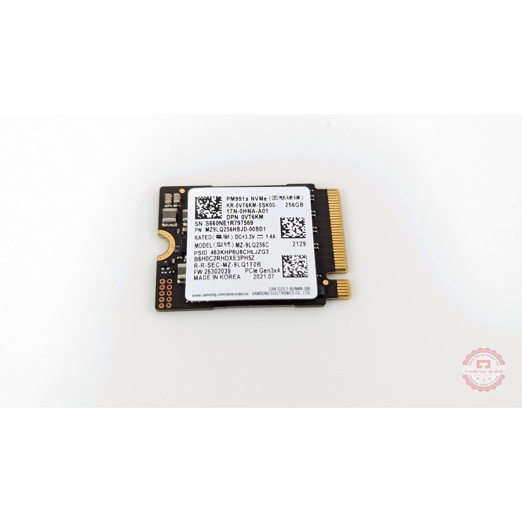 SSD Samsung PM991a 256GB/512GB M.2 2230 PCIe NVMe Gen 3×4 - Bảo Hành 1 Năm