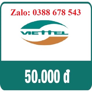Combo Thẻ Cào Viettel 50K + 100K