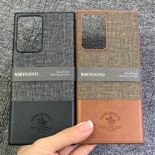 Samsung note 20 ultra_ốp lưng polo vải phối da cho galaxy note 20 ultra, note 20 ultra 5g siêu sang