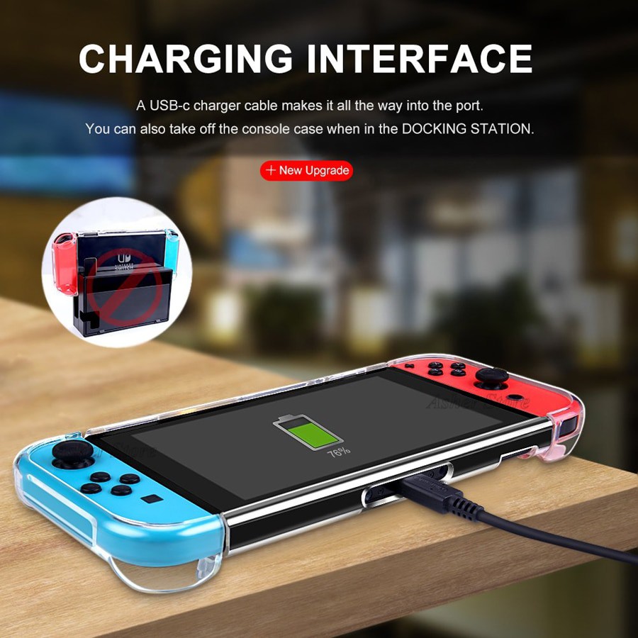 Ốp bảo vệ Lammcou trong suốt cho Nintendo Switch