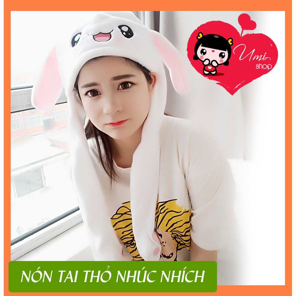 Nón Tai Thỏ Điều Khiển Hai Tai Đáng Yêu