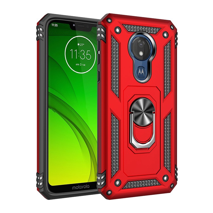 Motorola Moto G6 G7 Plus / G7 Power / G7 Play Armor Finger Magnetic Car Ring Holder Cover Phone Case