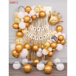 Set bóng bay trang trí sinh nhật cho bé trai & bé gái ANK12