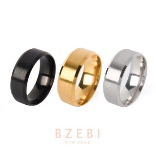 Nhẫn thép titan mạ vàng 18k thời trang không gây dị ứng 747r