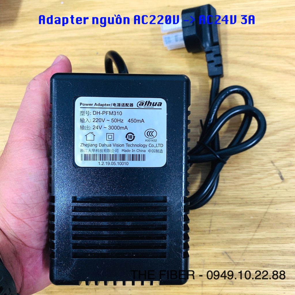 Adapter nguồn AC220V->AC24V 3A  - Dahua DH-PFM310