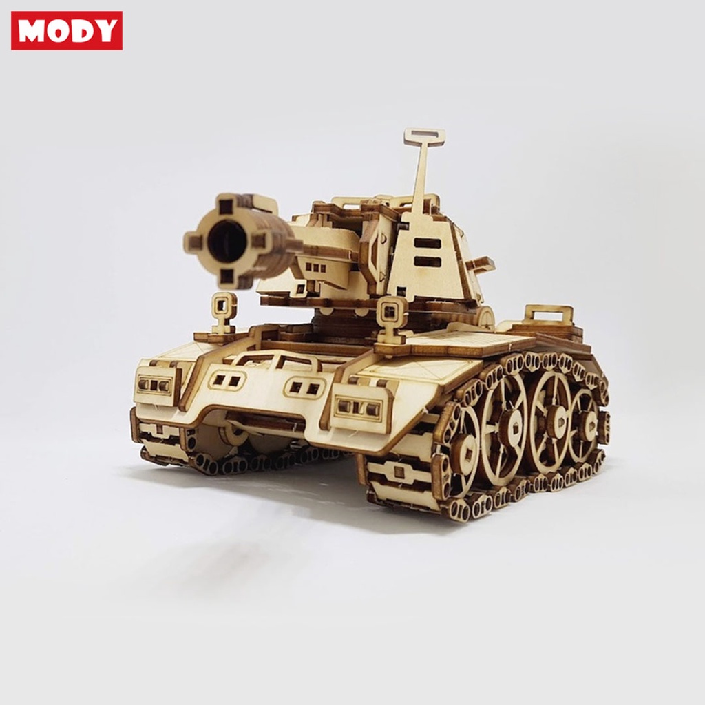 Mô hình lắp ráp xe tank 3D bằng gỗ Mody M3008