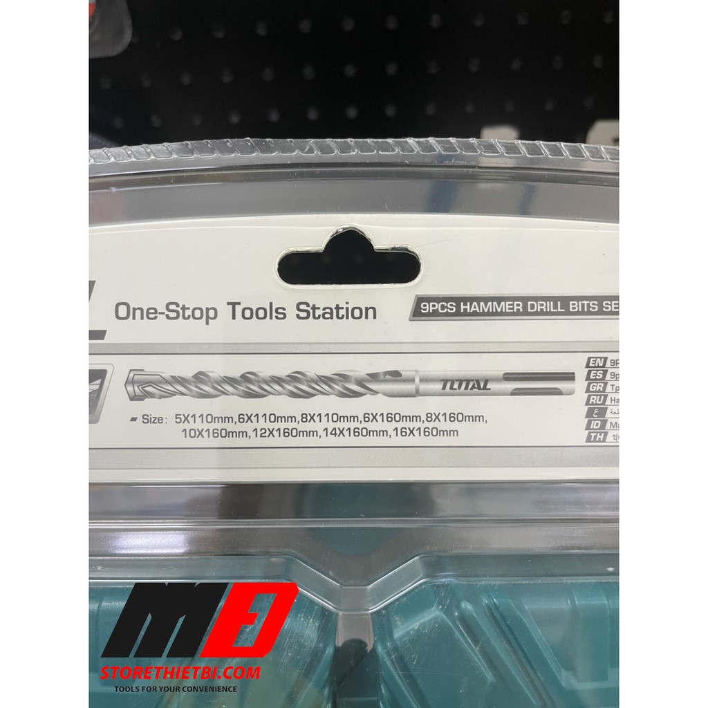 Bộ 9 mũi khoan gài Total TACSDL30901