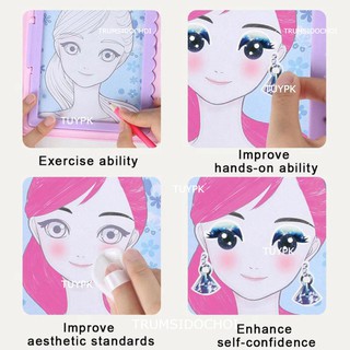 HOT- Đồ Chơi make up Xách Tay Hộp Đựng Mỹ Phẩm, Bảng đèn vẽ cho bé gái, Tập Trang Điểm