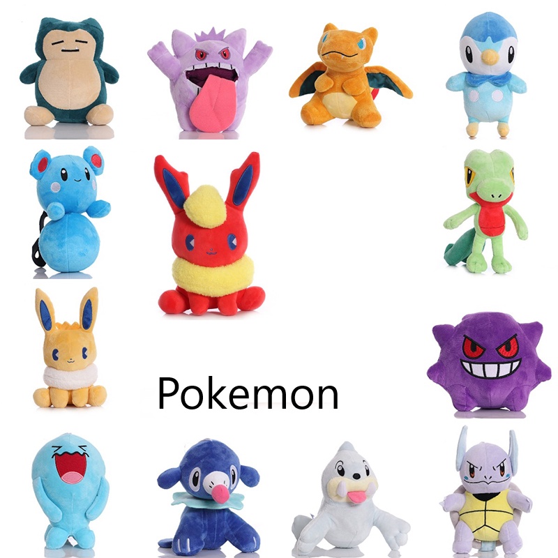 Thú nhồi bông hoạt hình Pokemon dễ thương với 34 mẫu tùy chọn