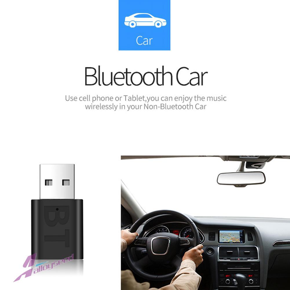 Usb Bluetooth 5.0 Nhận Âm Thanh Aux Không Dây Đầu Cắm 3.5mm