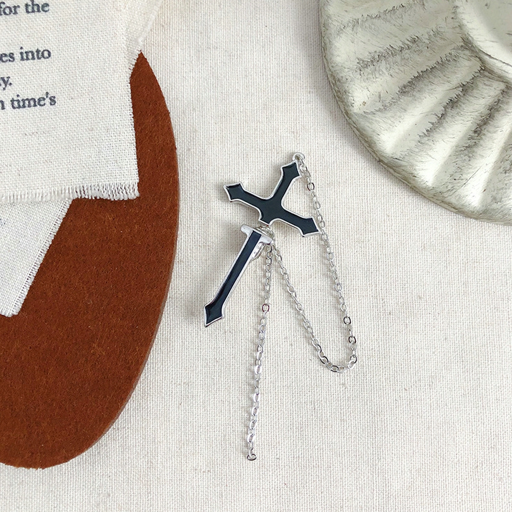 Hoa Tai Dáng Dài Hình Thánh Giá Phong Cách Gothic Thời Trang 1 Cái